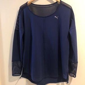 *NWT* Puma L/S shirt with mesh details. Size M